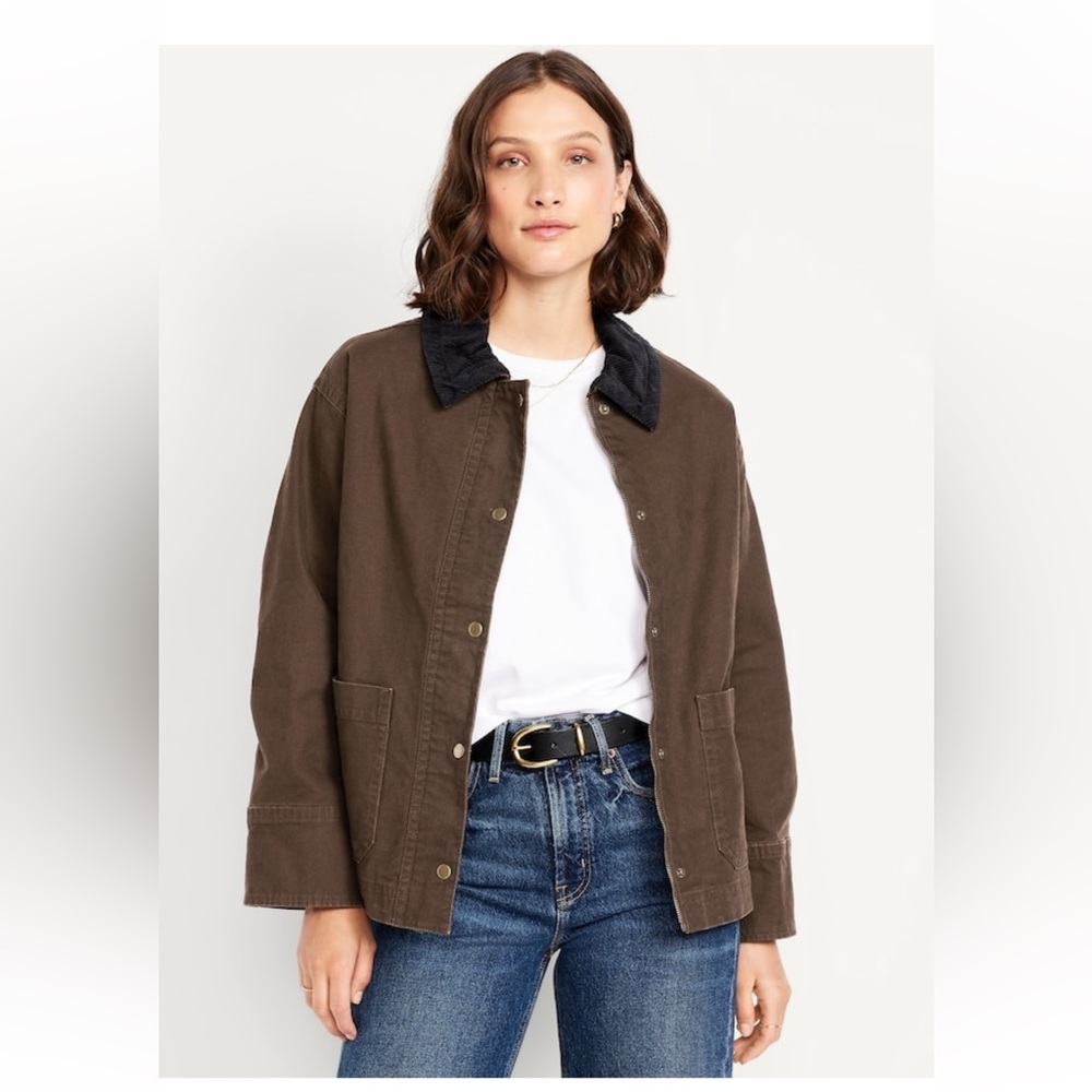 NWT Old Navy Barn Jacket - Chocolate Kiss Color!  Nonsmoking home, pet free.